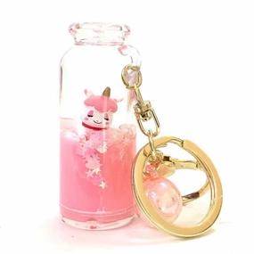 Unicorn Love Boba Bottle Keyring