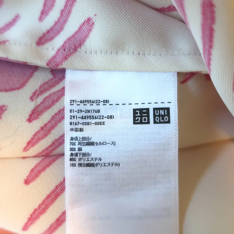 Uniqlo x Marni Short Sleeve Pleated Shirtdress Floral & Check Print Size Medium
