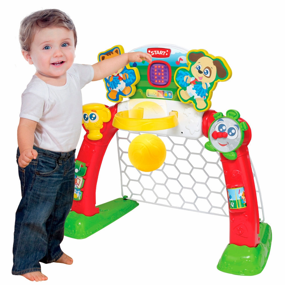 Winfun 4-in-1 Sports Center Toy: Soccer, Basketball, Bowling & Golf