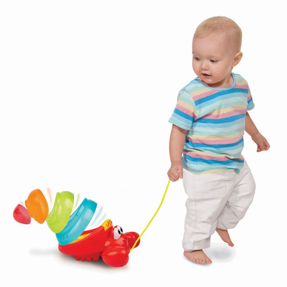 Winfun Pull Along Crab Stacker - Colorful Interactive Toy for Toddlers