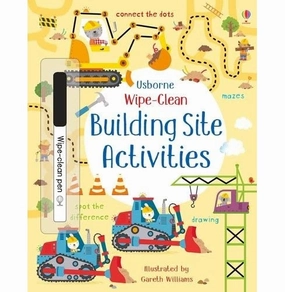 Wipe:Clean Building Site Activities [Paperback] Robson Kirsteen and Williams Gareth