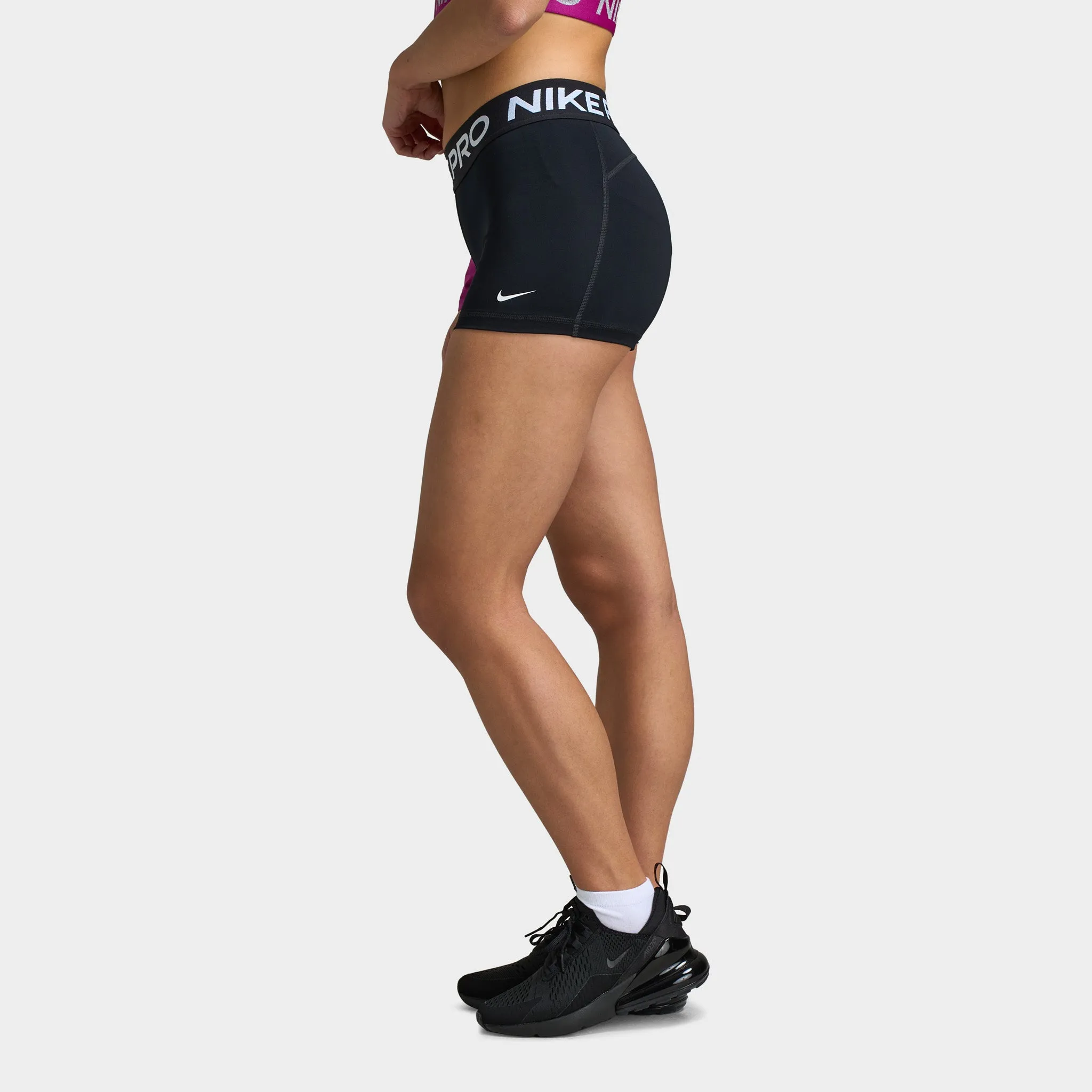Womens Nike Nike Pro Women's 3" Shorts / Black