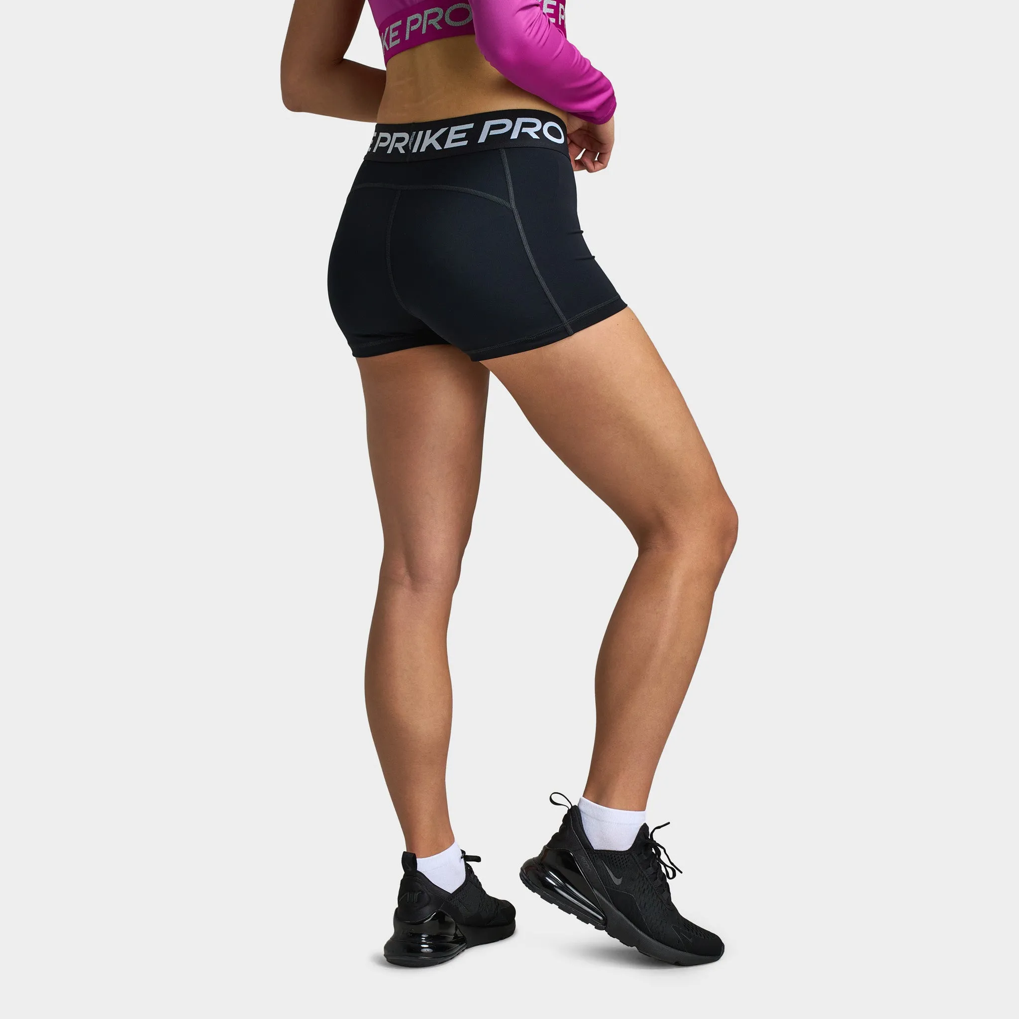 Womens Nike Nike Pro Women's 3" Shorts / Black