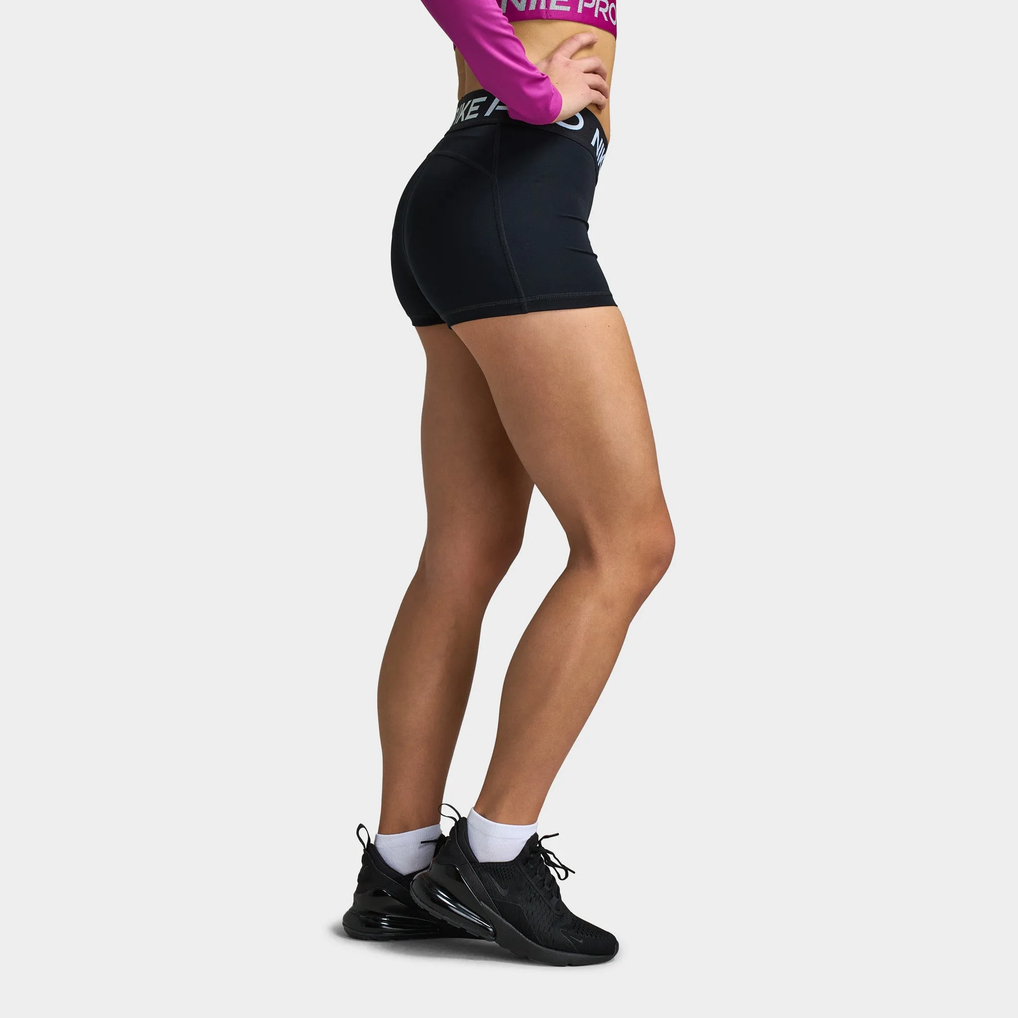 Womens Nike Nike Pro Women's 3" Shorts / Black