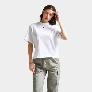 Womens Nike Nike Sportswear Women's Essential Boxy T-Shirt White / Black
