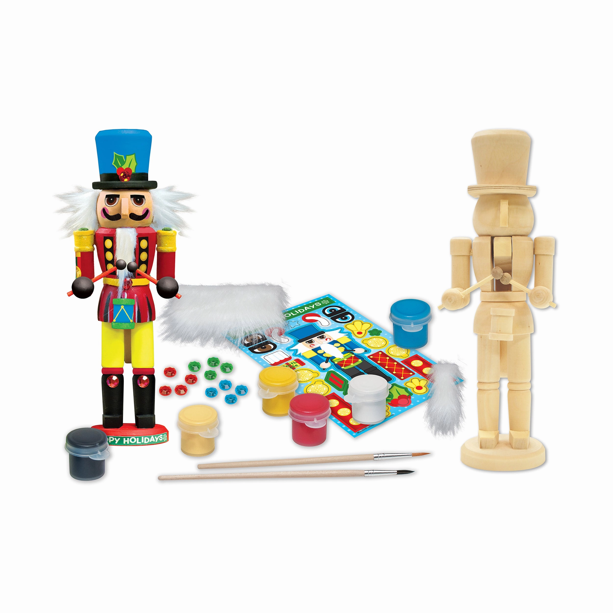 Works of Ahhh Nutcracker Drummer Wood Paint Kit - Craft Set