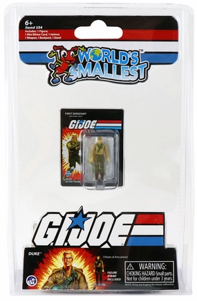 World's Smallest Action Figure G.I. Joe Duke