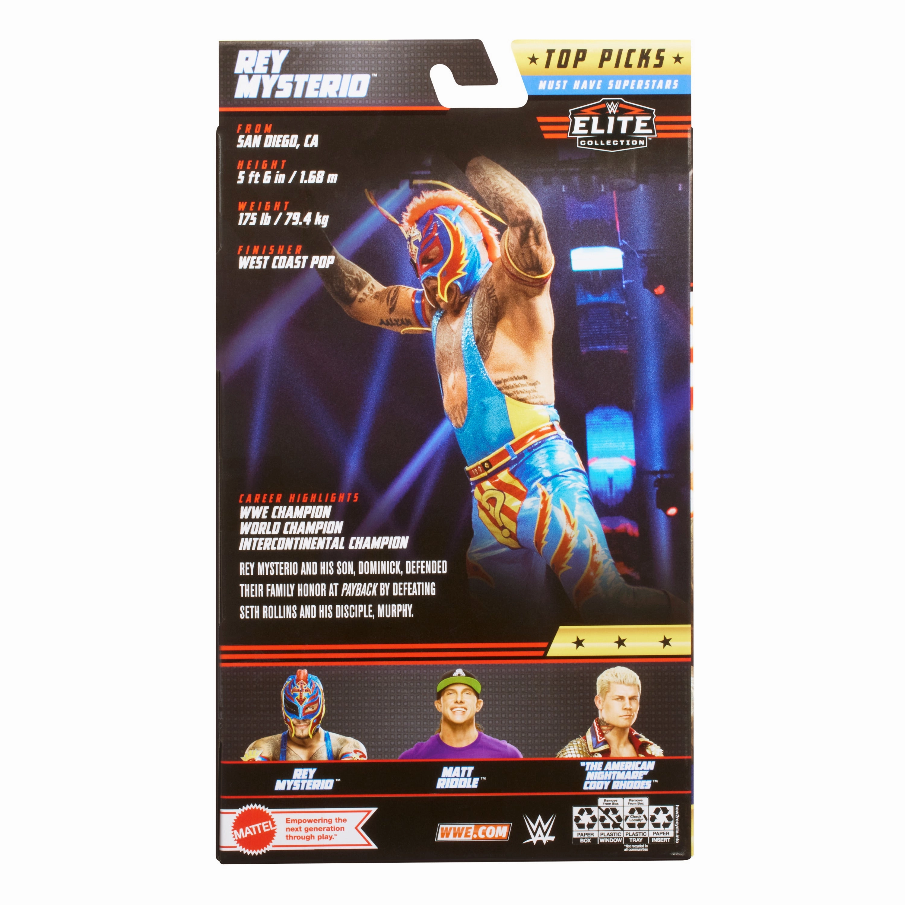 WWE Top Picks Elite Collection Figure Rey Mysterio