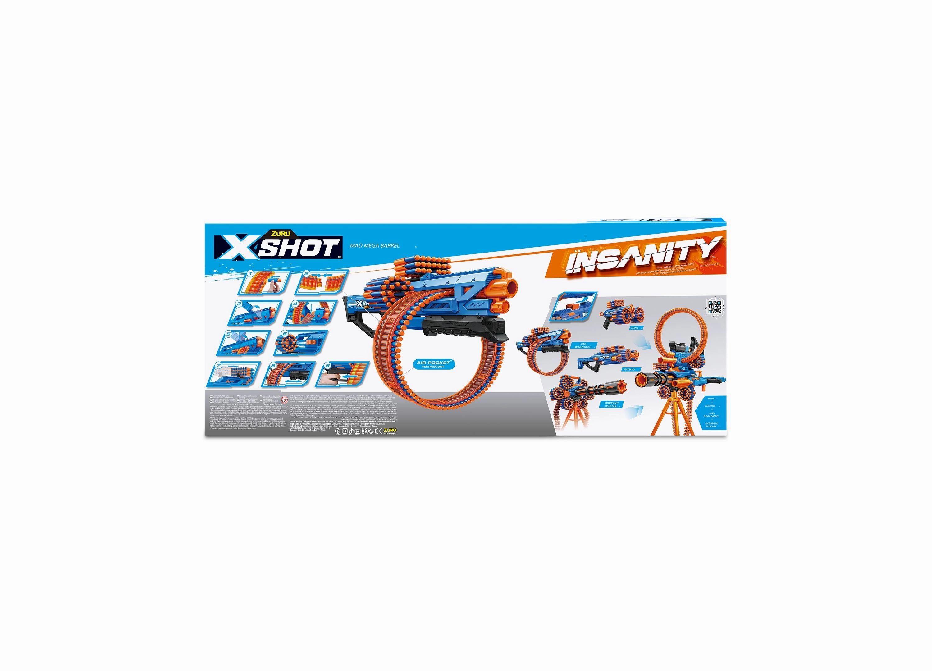 X-Shot Insanity Series 1 Mad Mega Barrel Blaster