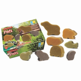 Yellow Door Little Lands  Durable Stone Pets Playset, Set of 8