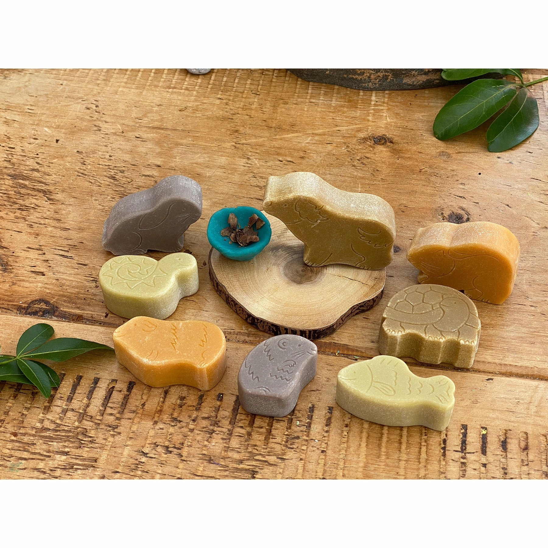 Yellow Door Little Lands  Durable Stone Pets Playset, Set of 8
