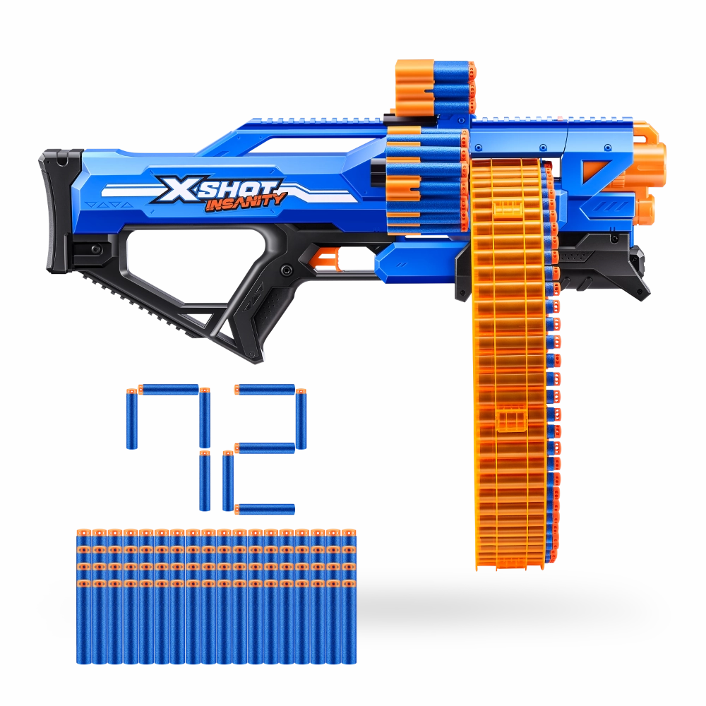 ZURU X Shot Insanity Mega Barrel With 72 Darts