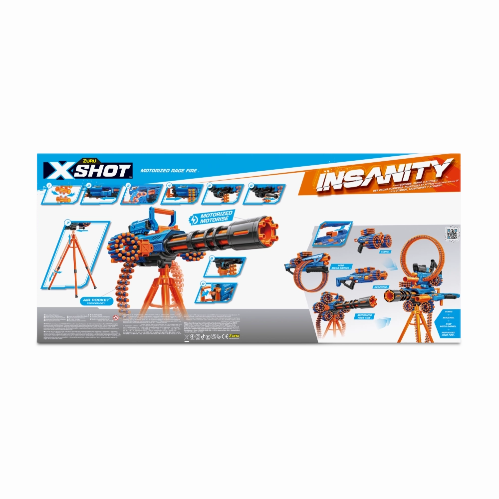 ZURU X Shot Insanity Motorised Rage Fire
