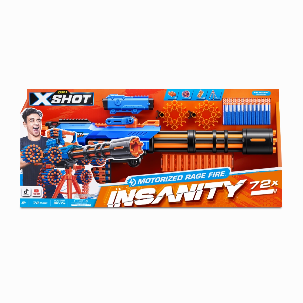 ZURU X Shot Insanity Motorised Rage Fire