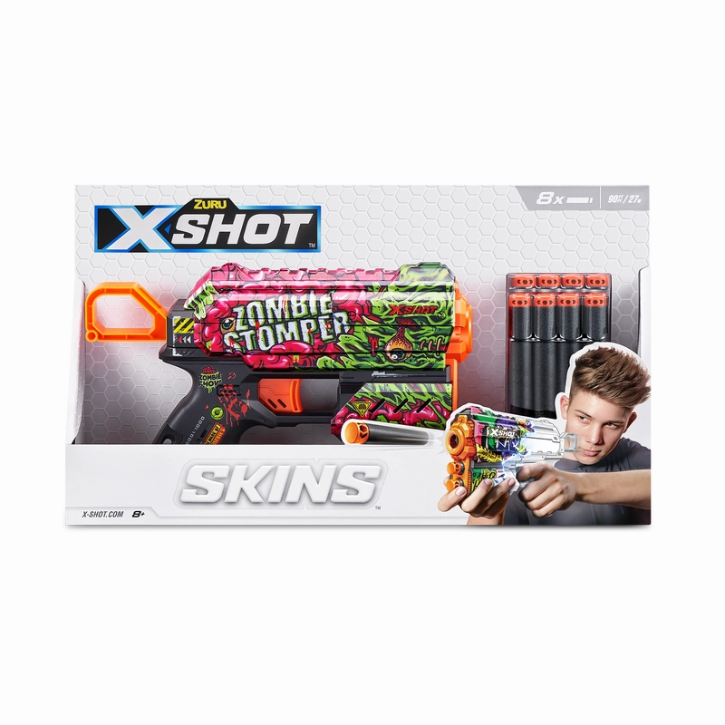 ZURU X Shot Skins Flux Blaster Zombie Stomper