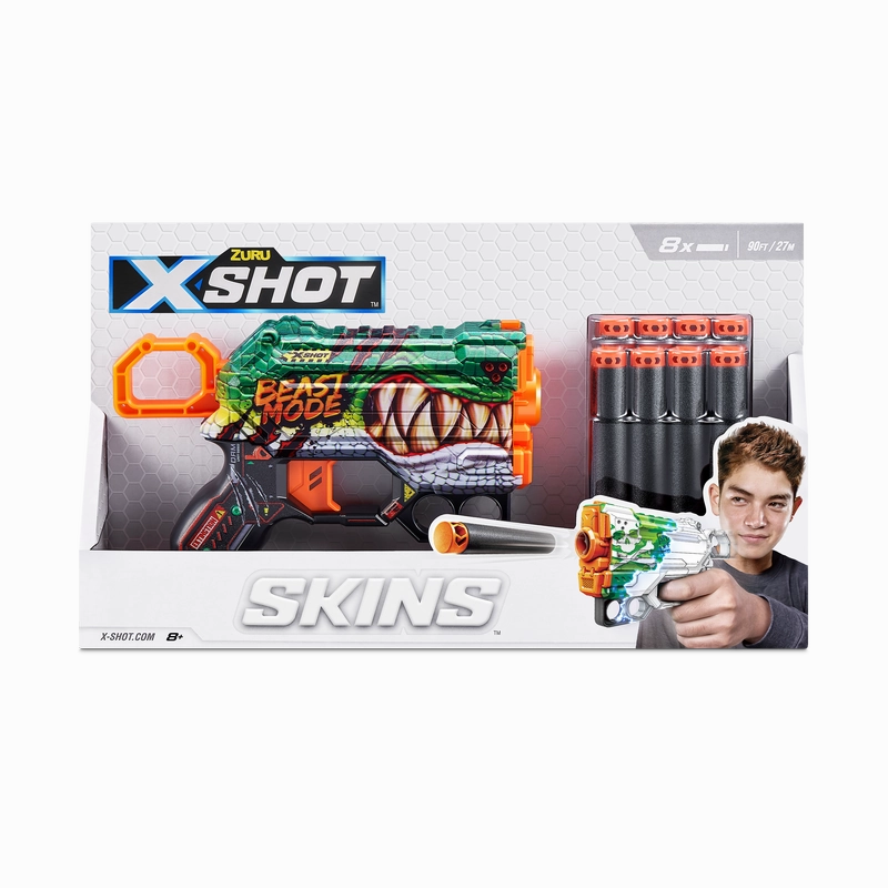 ZURU X Shot Skins Menace Dart Blaster Beast Out